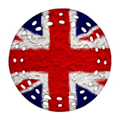 Union Jack Flag National Country Ornament (round Filigree) by Celenk