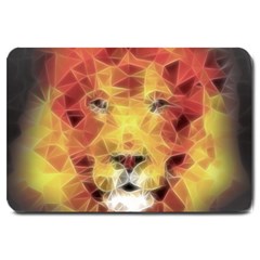 Fractal Lion Large Doormat 