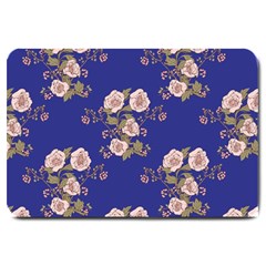 Ndigo Bedding Floral Large Doormat  by Celenk