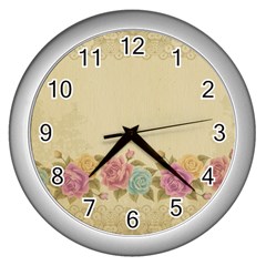 Shabby Country Wall Clocks (silver)  by NouveauDesign