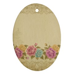 Shabby Country Oval Ornament (two Sides) by NouveauDesign