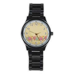 Shabby Country Stainless Steel Round Watch