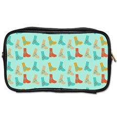 Blue Orange Boots Toiletries Bags