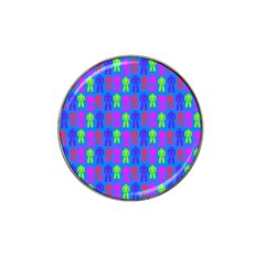 Neon Robot Hat Clip Ball Marker (4 Pack)