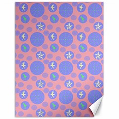 Pink Retro Dots Canvas 18  X 24   by snowwhitegirl