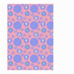 Pink Retro Dots Small Garden Flag (two Sides)