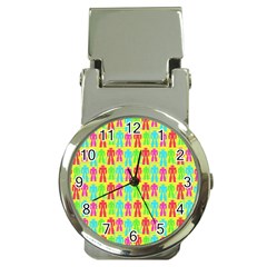 Colorful Robots Money Clip Watches