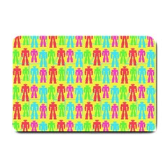 Colorful Robots Small Doormat  by snowwhitegirl