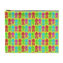 Colorful Robots Cosmetic Bag (xl)