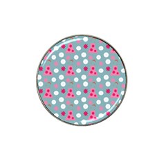 Pink Dress Blue Hat Clip Ball Marker by snowwhitegirl