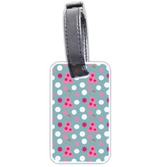 Pink Dress Blue Luggage Tags (one Side)  by snowwhitegirl