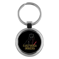 Darth Vader Cat Key Chains (round)  by Valentinaart