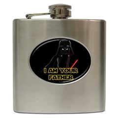 Darth Vader Cat Hip Flask (6 Oz) by Valentinaart