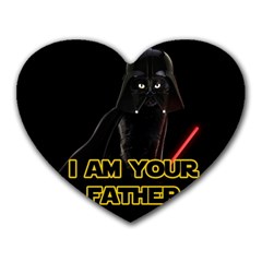 Darth Vader Cat Heart Mousepads by Valentinaart