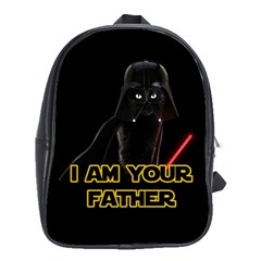 Darth Vader Cat School Bag (large) by Valentinaart