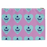 Cupcakes In Pink Cosmetic Bag (XXL)  Back