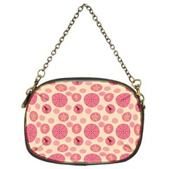 Cream Retro Dots Chain Purses (two Sides)  by snowwhitegirl