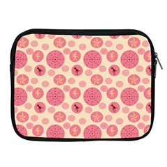 Cream Retro Dots Apple Ipad 2/3/4 Zipper Cases by snowwhitegirl