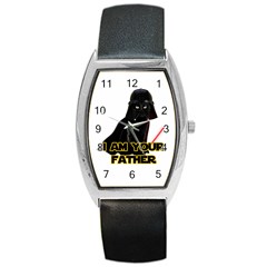 Darth Vader Cat Barrel Style Metal Watch by Valentinaart