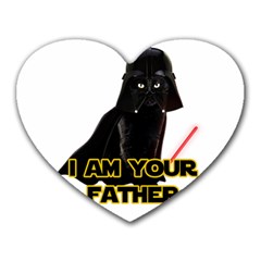Darth Vader Cat Heart Mousepads by Valentinaart