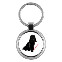 Darth Vader Cat Key Chains (round)  by Valentinaart