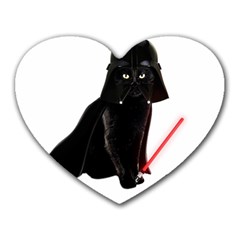 Darth Vader Cat Heart Mousepads by Valentinaart