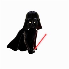 Darth Vader Cat Small Garden Flag (two Sides) by Valentinaart