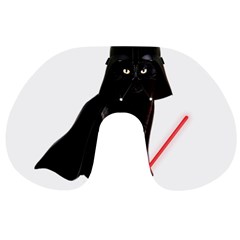 Darth Vader Cat Travel Neck Pillows by Valentinaart