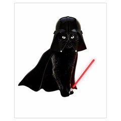 Darth Vader Cat Drawstring Bag (small) by Valentinaart