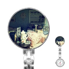 Abandonded Dollhouse Stainless Steel Nurses Watch by snowwhitegirl