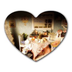 Dollhouse Christmas Heart Mousepads by snowwhitegirl