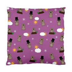 Groundhog Day Pattern Standard Cushion Case (One Side)