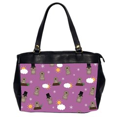 Groundhog Day Pattern Office Handbags (2 Sides) 