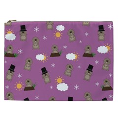 Groundhog Day Pattern Cosmetic Bag (XXL) 