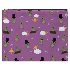 Groundhog Day Pattern Cosmetic Bag (XXXL) 