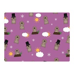 Groundhog Day Pattern Double Sided Flano Blanket (Mini) 