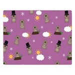 Groundhog Day Pattern Double Sided Flano Blanket (Large)  Blanket Back