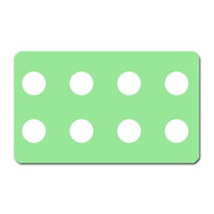 Lime Dot Magnet (rectangular) by snowwhitegirl