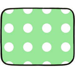 Lime Dot Fleece Blanket (mini) by snowwhitegirl