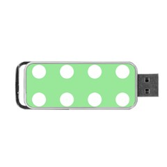 Lime Dot Portable Usb Flash (one Side) by snowwhitegirl