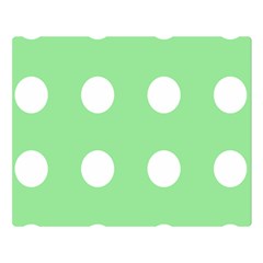 Lime Dot Double Sided Flano Blanket (large) 