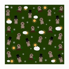 Groundhog Day Pattern Medium Glasses Cloth (2-Side)