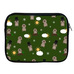 Groundhog Day Pattern Apple iPad 2/3/4 Zipper Cases