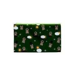 Groundhog Day Pattern Cosmetic Bag (XS)