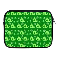 Green Sea Whales Apple Ipad 2/3/4 Zipper Cases by snowwhitegirl