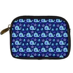 Blue Sea Whales Digital Camera Cases