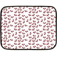 Red Cherries Double Sided Fleece Blanket (mini)  by snowwhitegirl