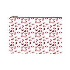 Red Cherries Cosmetic Bag (large)  by snowwhitegirl