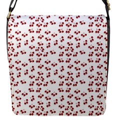 Red Cherries Flap Messenger Bag (s) by snowwhitegirl