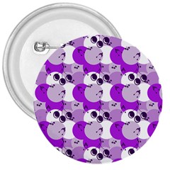 Purple Cherry Dots 3  Buttons